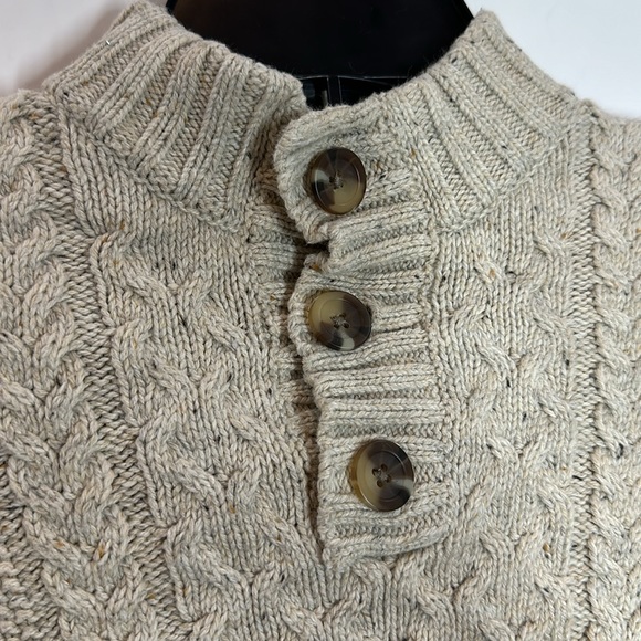 Cat & Jack | Toddler 3T Cable Knit Cream Sweater - Picture 4 of 8